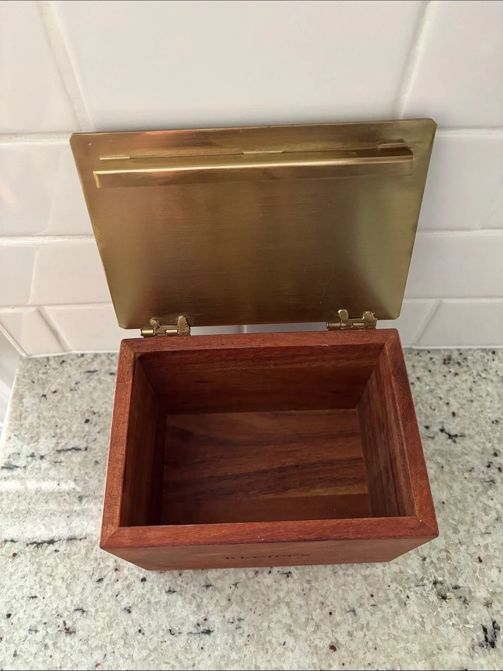 Heart & Hand with Magnolia wood recipe box